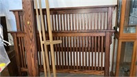 Queen headboard and footboard with side rails