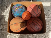Box with basketballs