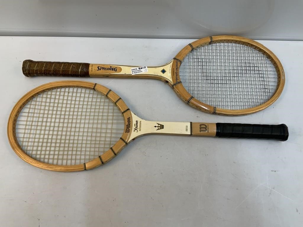 (2) Tennis Rackets - Jack Kramer, Pancho Gonzales