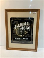 Framed Jack Daniels Metal Plaque