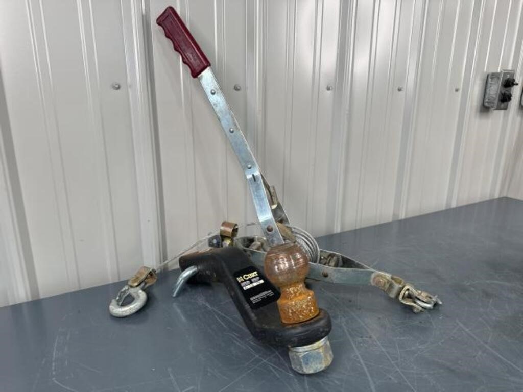 Cable Ratchet and Curt Trailer Hitch