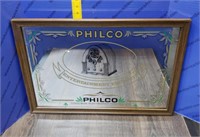 Vintage Philco Advertising Mirror