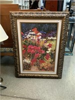 Framed Floral Painting by Scott Wallis