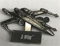 Rare Vintage STAR WARS X-Wing pin