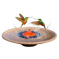 WFF4943  Quackups Hummingbird Solar Fountain, 13"x