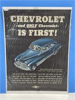 Ad from Magazine - Chevrolet 1948