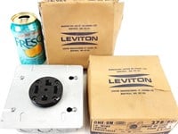 3 prises électriques LEVITON 125-250V neuves