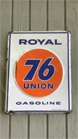Awesome Royal 76 Gasoline Ceramic Metal Sign