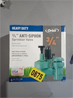Orbit 3/4" Anti Siphon Sprinkler Valve