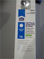 Project Source 39" X 64" Light Filtering Cordless