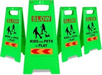 Xpcare 4 Pack Kids Playing Sign For Street,