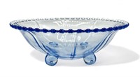 Imperial Candlewick Viennese blue glass bowl 
3”