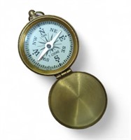 1880's Victorian Brass Compass by York. In bag,