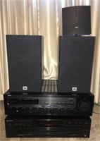 Yamaha Receiver Sony CD Player JBL Speakers