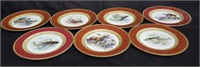 Collection of 7 Bavaria Schumann glass plates