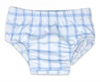 Baby oasis blue gingham diaper cover 3m