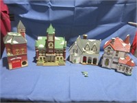 4 Department 56 Houses all with chips