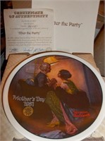 Norman Rockwell Plate "After the Party"