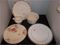Vtg California Pottery Plates, Derwood, Camwood, +