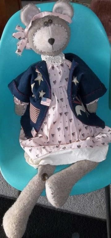 Large Handmade Patriotic Mouse