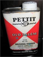 Retro Pettit Old Salem Thinner Can