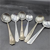 6 Round Bowl Gumbo Spoons