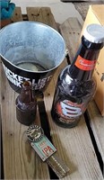 Beer Bucket,  Bottles & Tap Pull