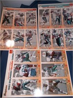 1993 Dolphins NFL McDonalds Game Day Cards