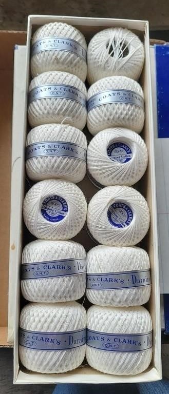 (4) Boxes of Darning Cotton White