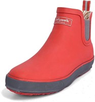 Women's Rain Boots Waterproof Ankle Rubber Shoes