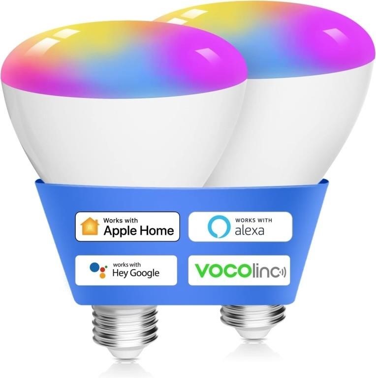 VOCOlinc Smart Light Bulbs 2Pack, RGBW Color