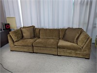 (1) Large Brown Sectional Couch