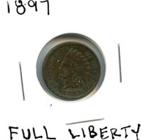 1897 Indian Head Cent - Full Liberty