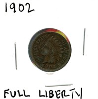 1902 Indian Head Cent - Full Liberty