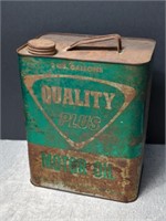 Vintage Quality Plus 2-Gallon Motor Oil Can