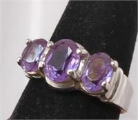 Purple Scapolite (UV Glow) Gemstone Sterling