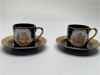 Two Limoges Teacups Made in France (Saucers Are