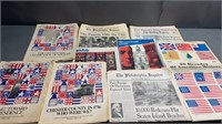 11pc 1976 Bicentennial Newspaper Lot