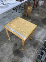 blonde colored end or side table