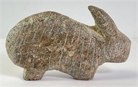 Large Carved Stone Rabbit Sculpture