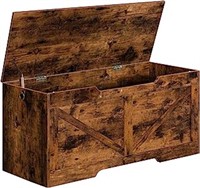 Hoobro Storage Bench, 39.4â€ Retro Wooden