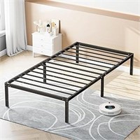 Olixis Metal Twin Bed Frame - 14in High With