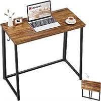 Wohomo Folding Desk, Small Writing Desk 39.4",