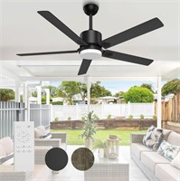 Beclog Ceiling Fan With Light, 60" Ceiling Fans