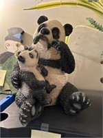 MAMA & BABY PANDA BEAR STATUES