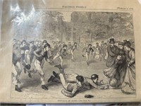 HARPERS WEEKLY 1870 / NEWSPAPER CLIPPING