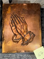PRAYING HANDS WALL PLAQUE
