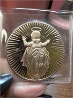 Franklin mint / baby Jesus medal