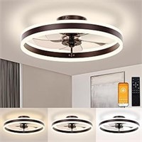 Volisun Low Profile Ceiling Fans With Light And