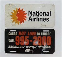 Airline License Plates